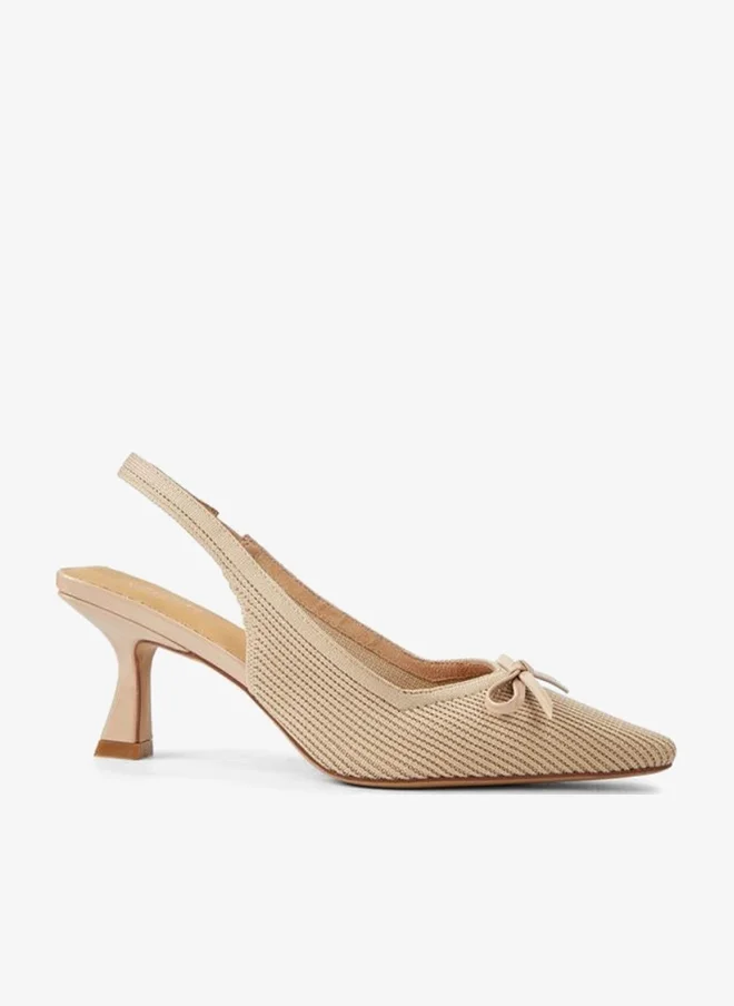 Celeste Women Slingback Flared Heel Shoes