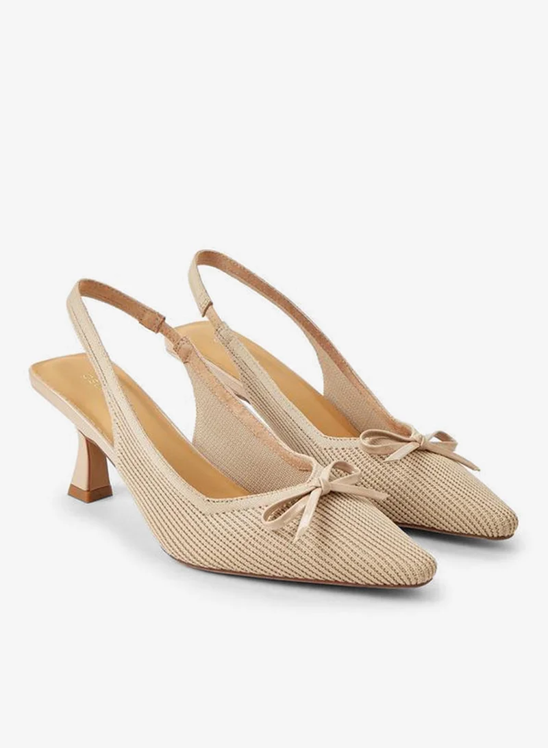 Celeste Women Slingback Flared Heel Shoes