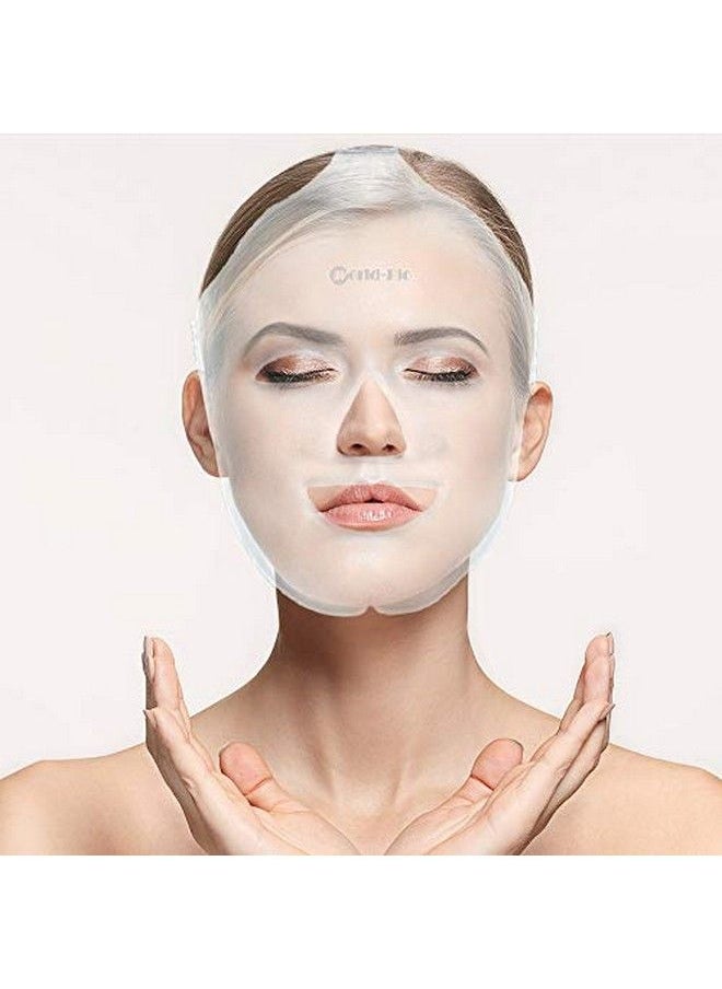WORLD-BIO - Face Mask Gel Pack Reusable Hot Cold Therapy For Swollen Face Pores And Puffiness Eyes Full Face Freezer Ice Mask Pain Relief For Migraines Injuries Inflammation Sinus Headaches Stress Relief - Image 1