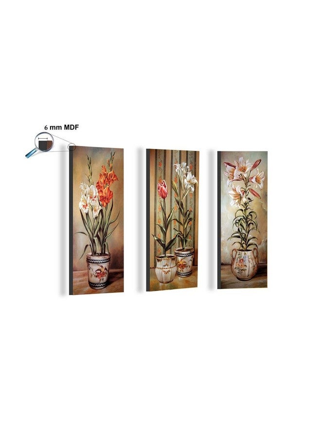 SAF paintings 'Digital' Reprint Painting (Synthetic, 36 cm x 45 cm x 3 cm, Multi Colour, Set of 3) - Image 4