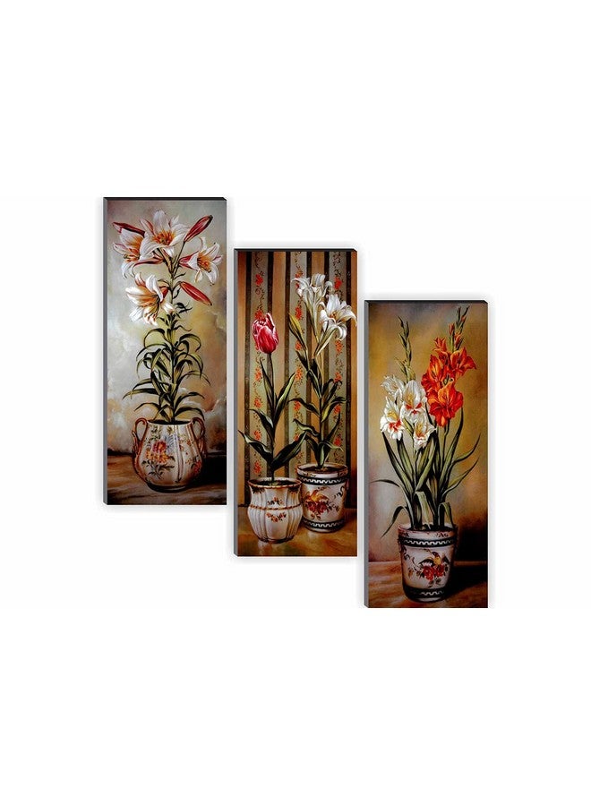 SAF paintings 'Digital' Reprint Painting (Synthetic, 36 cm x 45 cm x 3 cm, Multi Colour, Set of 3) - Image 1