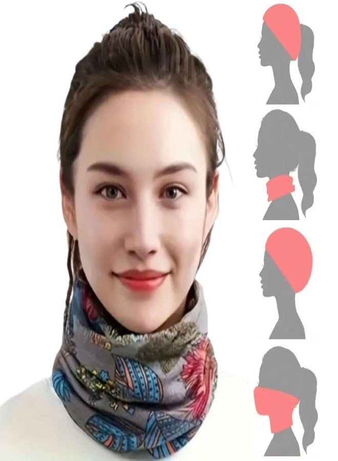 SHOPVILLA Women's All Season Head Caps, Cotton Chemo Caps, Floral Print, Stretchable, Free Size, Multi Color - Image 2
