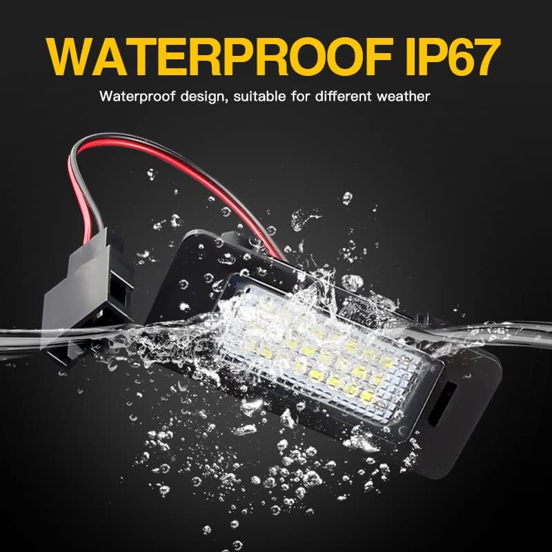 Vuzmode 2 PCS License Plate Light for Various VW Models - Image 3