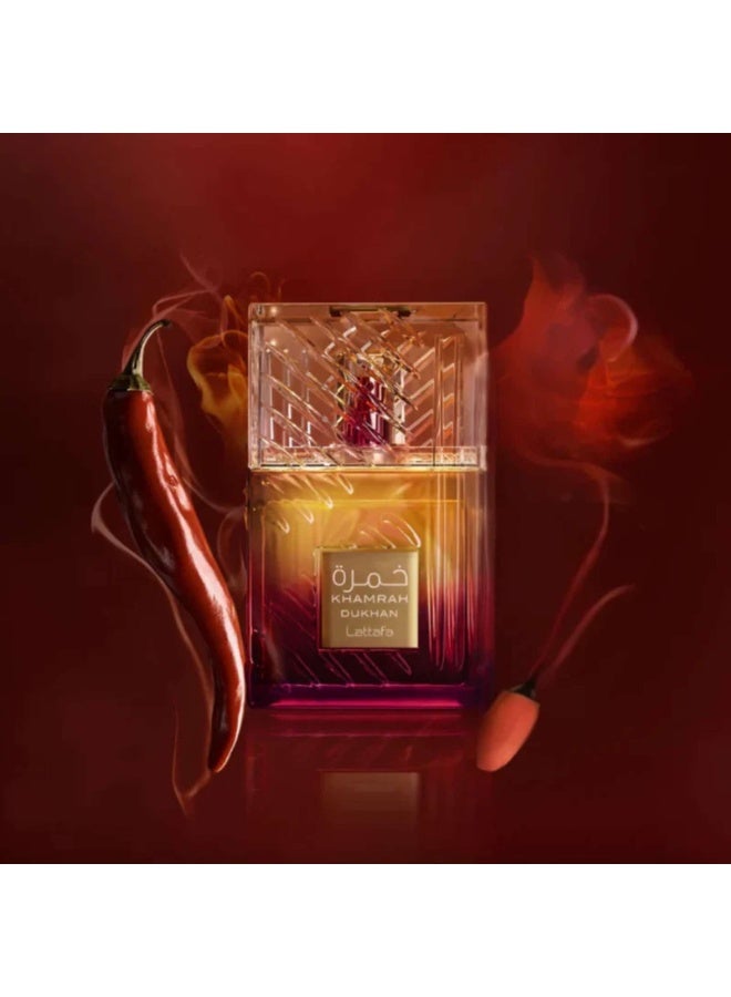 Lattafa Khamrah Dukhan Eau de Parfum for Unisex - 100ml - by Lattafa - Image 4