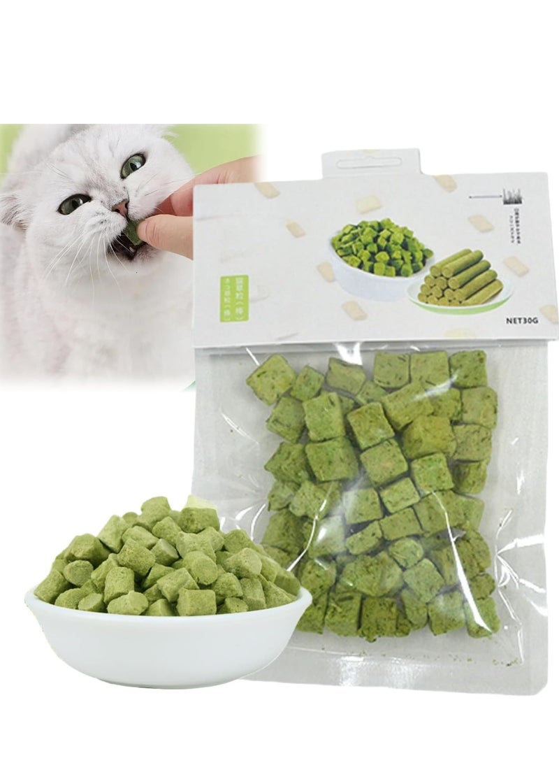Cat Grass Teething Stick Cat Grass Granules Cat Grass Chew Stick Cat Teeth Cleaner Cat Grass Sticks for Indoor Cats Catnip Toys Sticks for Hairball Removal Cat Dental Treats Catnip Sticks for Cats - Image 1