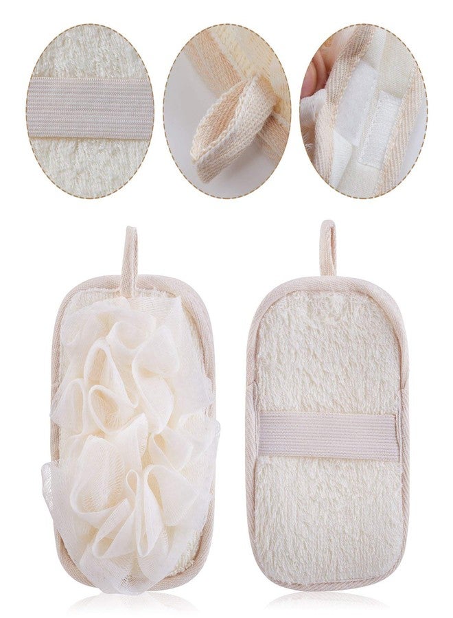 mikimini Bath Loofah Sponge Shower Clean Skin Gentle Sensitive Soft (2 Pack) - Image 3