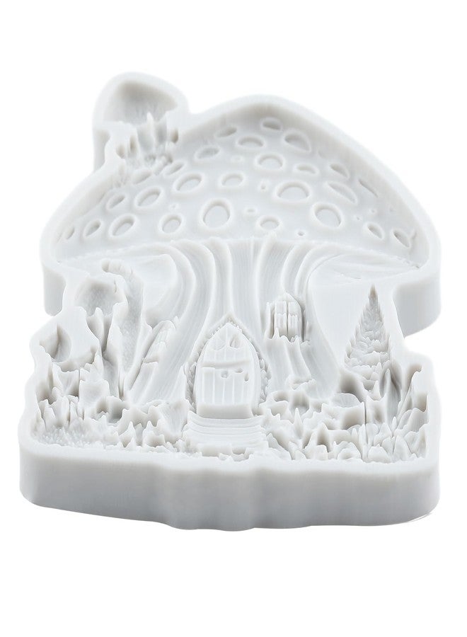 MYPRACS 3D Mushroom House Silicone Mold Fairy Garden Home Fondant Candy Chocolate Molds For Cake Decoration Cupcake Topper Polymer Clay Gum Paste - Image 3