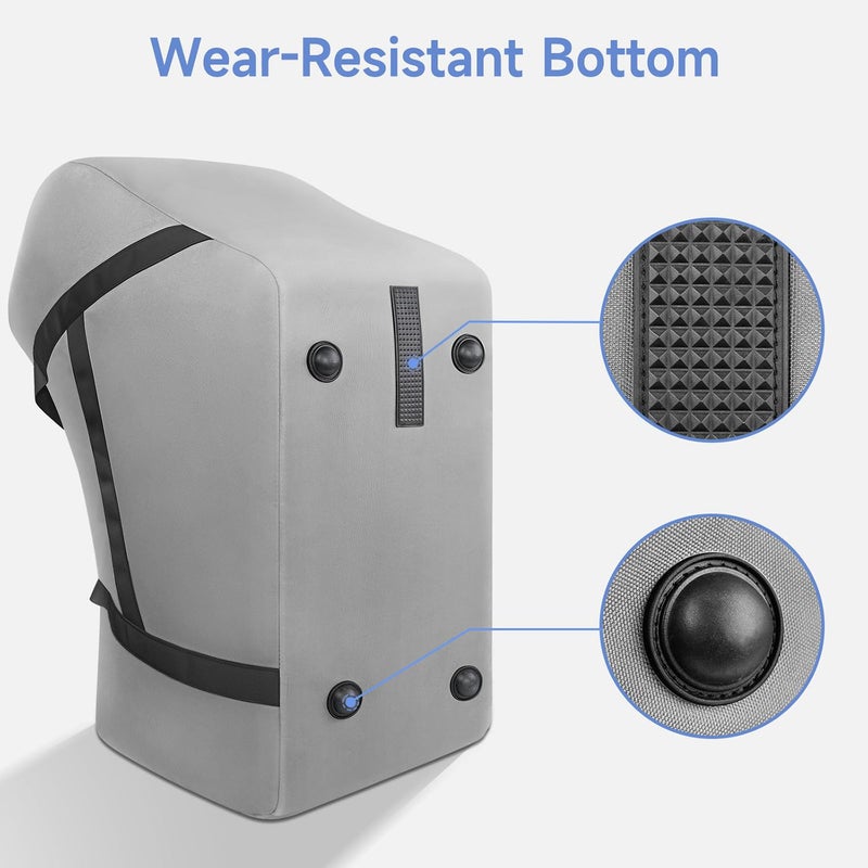 YOREPEK Infant Car Seat Travel Bag Compatible with UPPAbaby MESA V2 and Base,Fit for All Nuna Pipa Car Seat and Base, Padded Car Seat Bags for Air Travel, Carseat Cover for Airplane Travel, Grey - Image 4