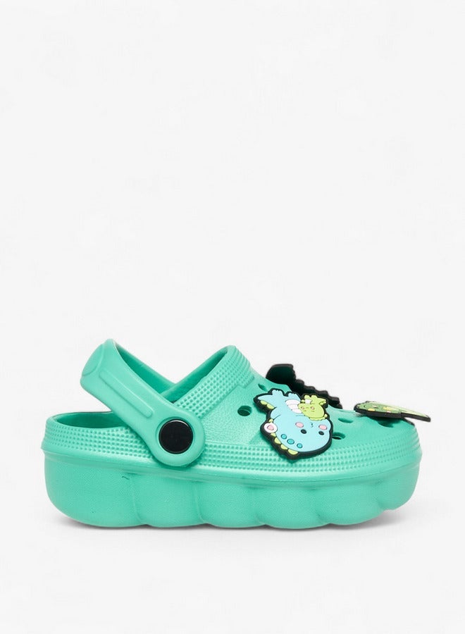 أكوا صنادل ديناصور مزينة بشريط خلفي - Image 1