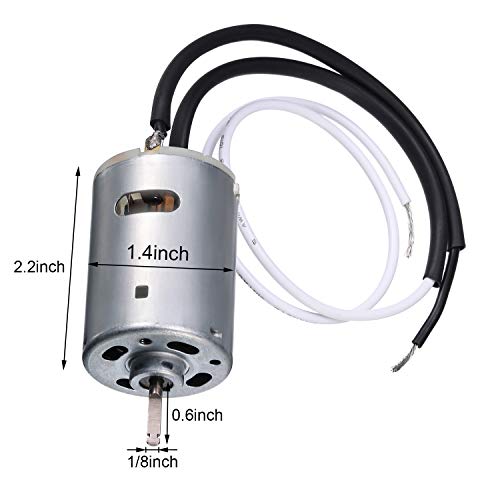 RUSFOL 2 Pieces 12V D-Shaft RV Vent Motor, Camper Exhaust Fan Motor, Compatible with Heng's, Elixir, Ventline, Jensen and Similar 6-inch Fan Blades - Image 2