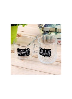 Generic 24 Reusable & Waterproof Chalkboard Labels Stickers Pantry and Storage Blackboard Stickers for Glass and Plastic Jar, and Boxes With White Marker  - Image 2