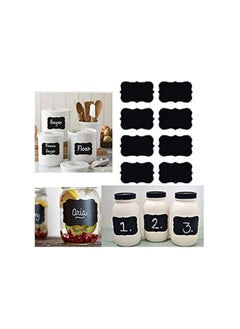 Generic 24 Reusable & Waterproof Chalkboard Labels Stickers Pantry and Storage Blackboard Stickers for Glass and Plastic Jar, and Boxes With White Marker  - Image 3