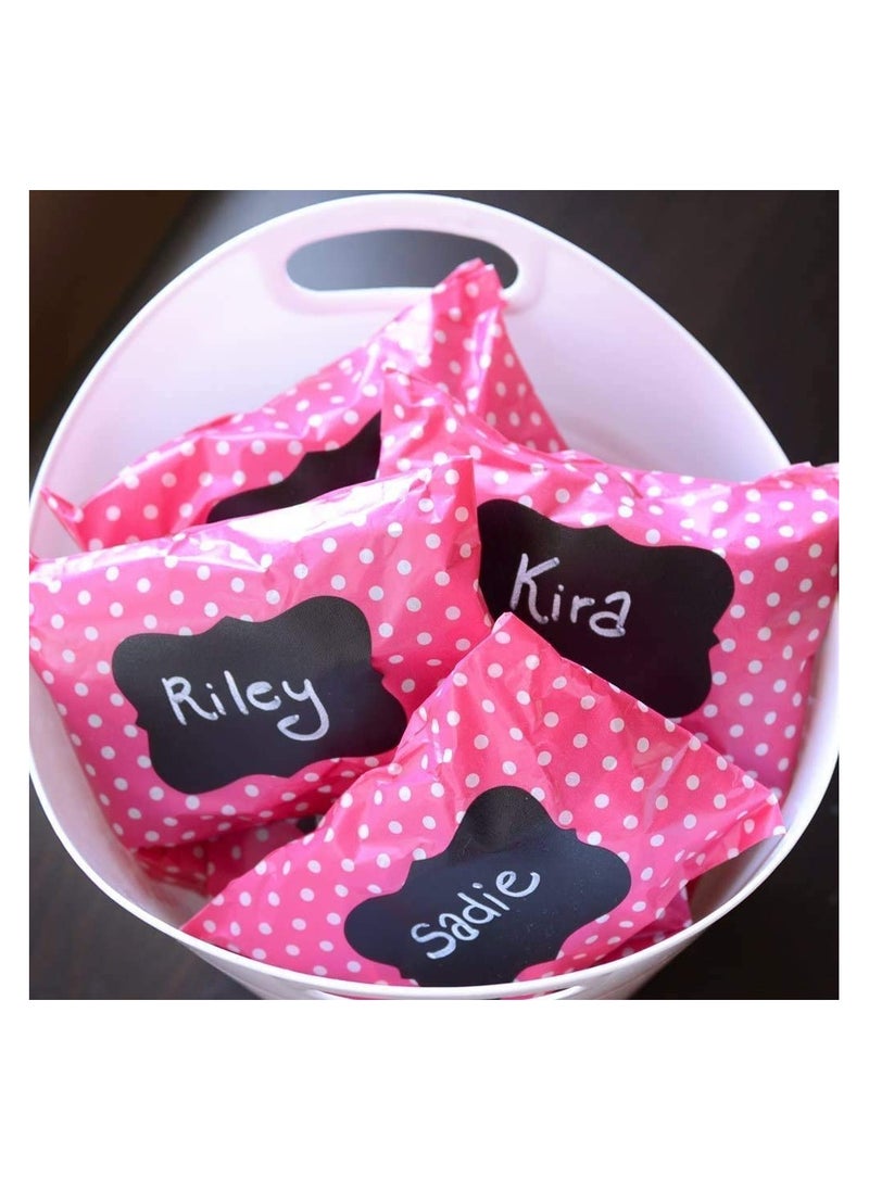 Generic 24 Reusable & Waterproof Chalkboard Labels Stickers Pantry and Storage Blackboard Stickers for Glass and Plastic Jar, and Boxes With White Marker  - Image 4
