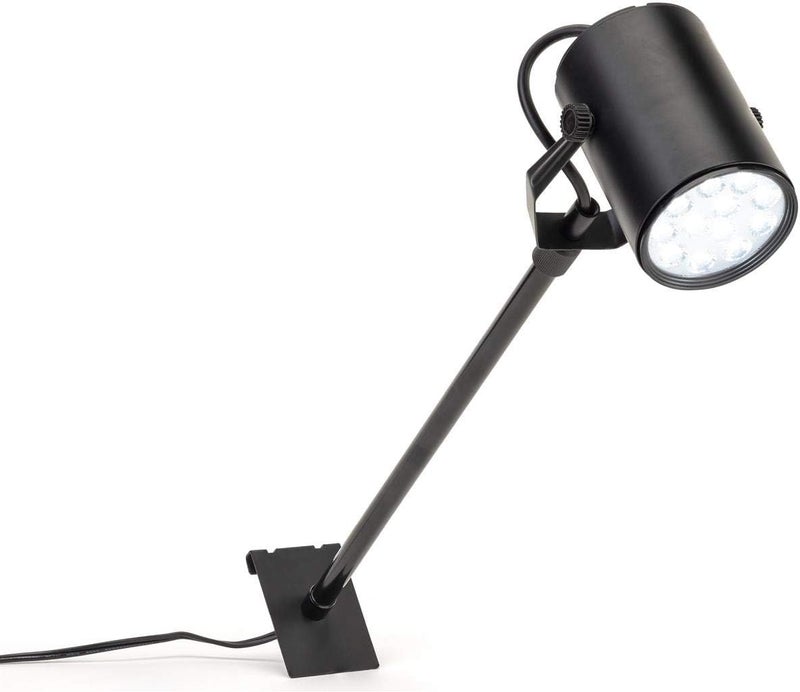 Displays2go Displays2go ClipOn Gridwall Spotlight Swivel Head Adjustable Pole 12 Watt LED  Black  - Image 1