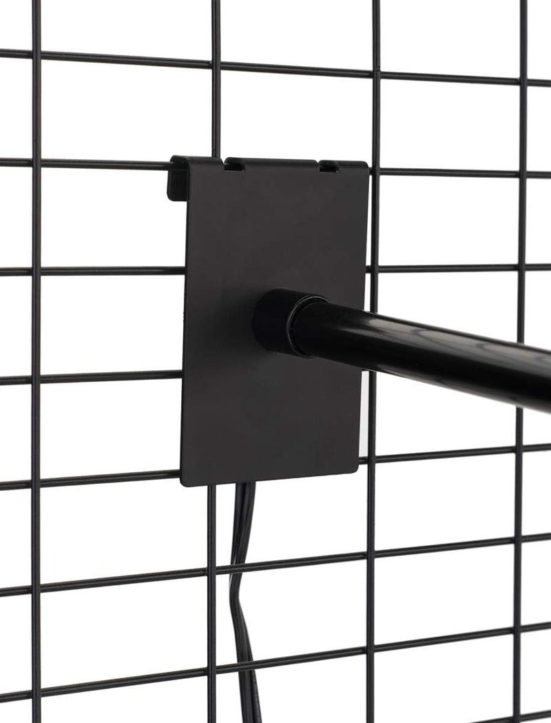 Displays2go Displays2go ClipOn Gridwall Spotlight Swivel Head Adjustable Pole 12 Watt LED  Black  - Image 4