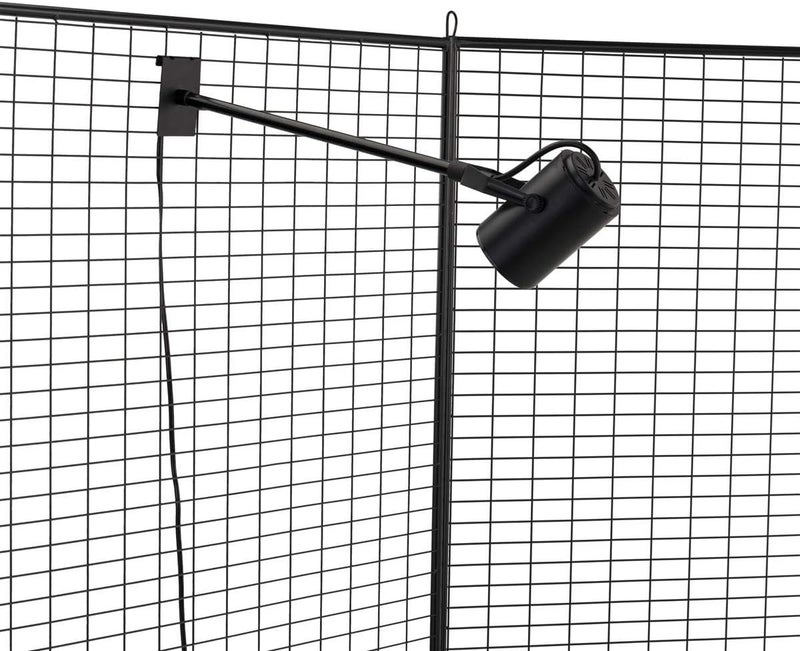 Displays2go Displays2go ClipOn Gridwall Spotlight Swivel Head Adjustable Pole 12 Watt LED  Black  - Image 3