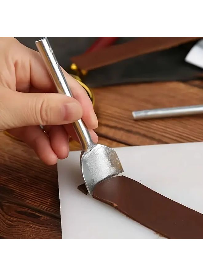 Leather Trimming Tool Set 7 Pcs Shallow Semi Circular Punch For DIY Leather Craft - Image 5