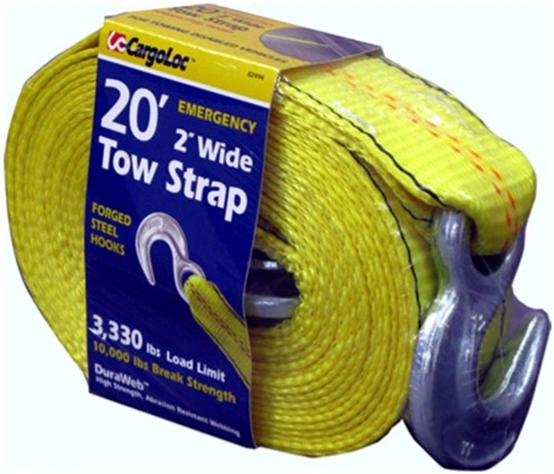 CargoLoc 2" x 20' x 10,000 lbs - Tow Strap, Hooks,82494 - Image 2