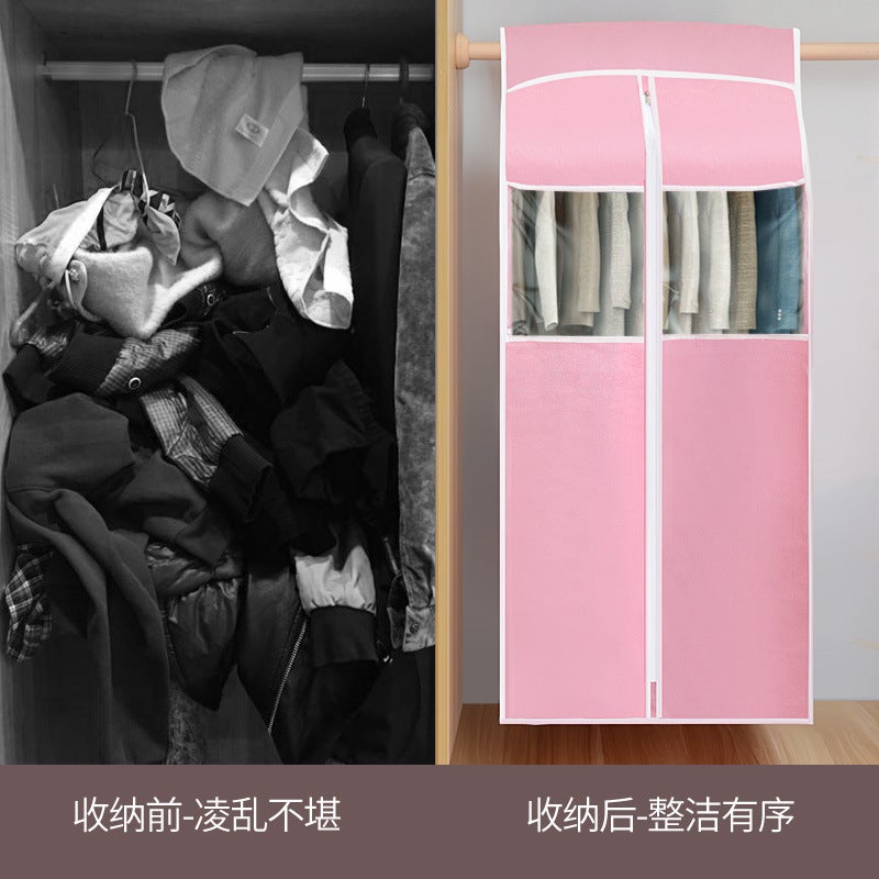 Three-Dimensional Clothes Cover Hanging Clothes Dust Cover Household Coat Protective Cover Hanging Transparent Clothes Dust Cover Fully Closed - Image 3