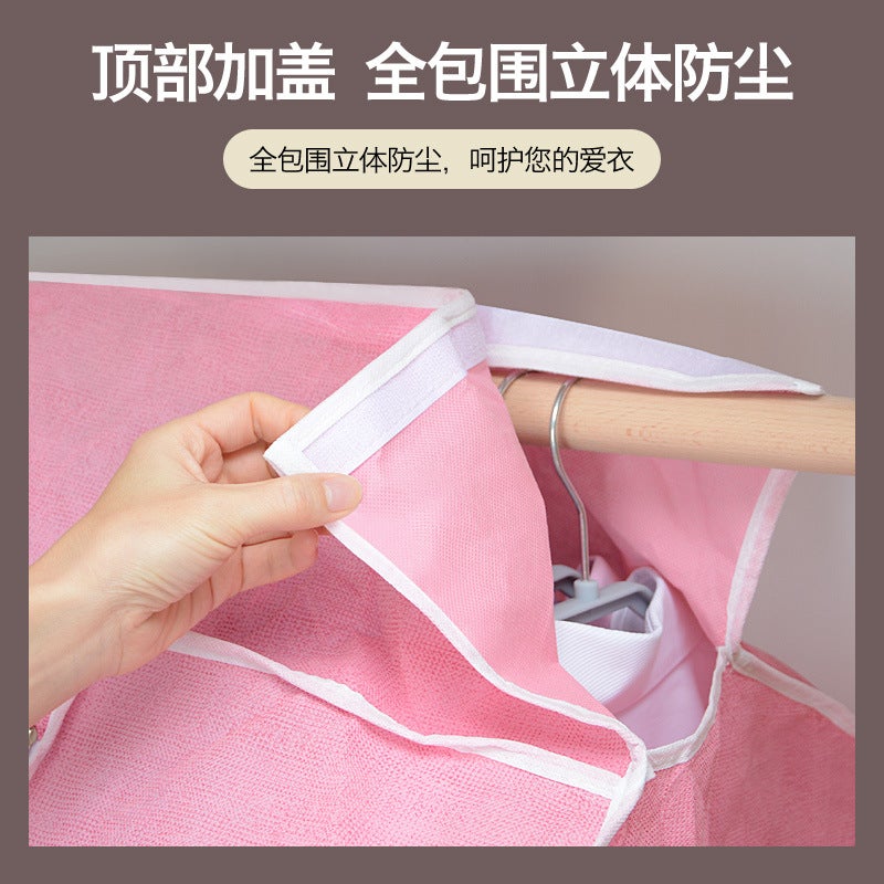 Three-Dimensional Clothes Cover Hanging Clothes Dust Cover Household Coat Protective Cover Hanging Transparent Clothes Dust Cover Fully Closed - Image 5