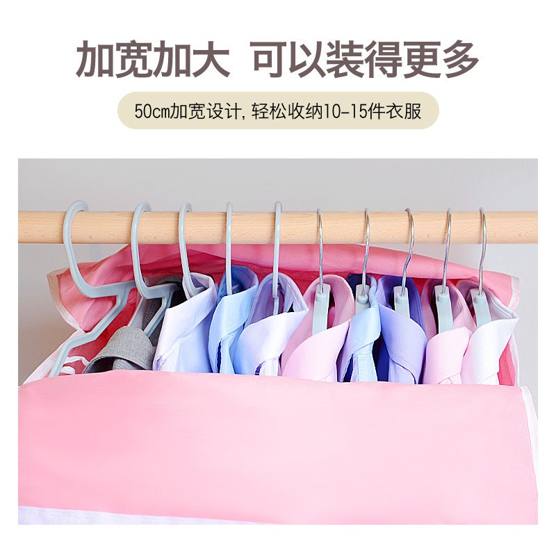 Three-Dimensional Clothes Cover Hanging Clothes Dust Cover Household Coat Protective Cover Hanging Transparent Clothes Dust Cover Fully Closed - Image 4