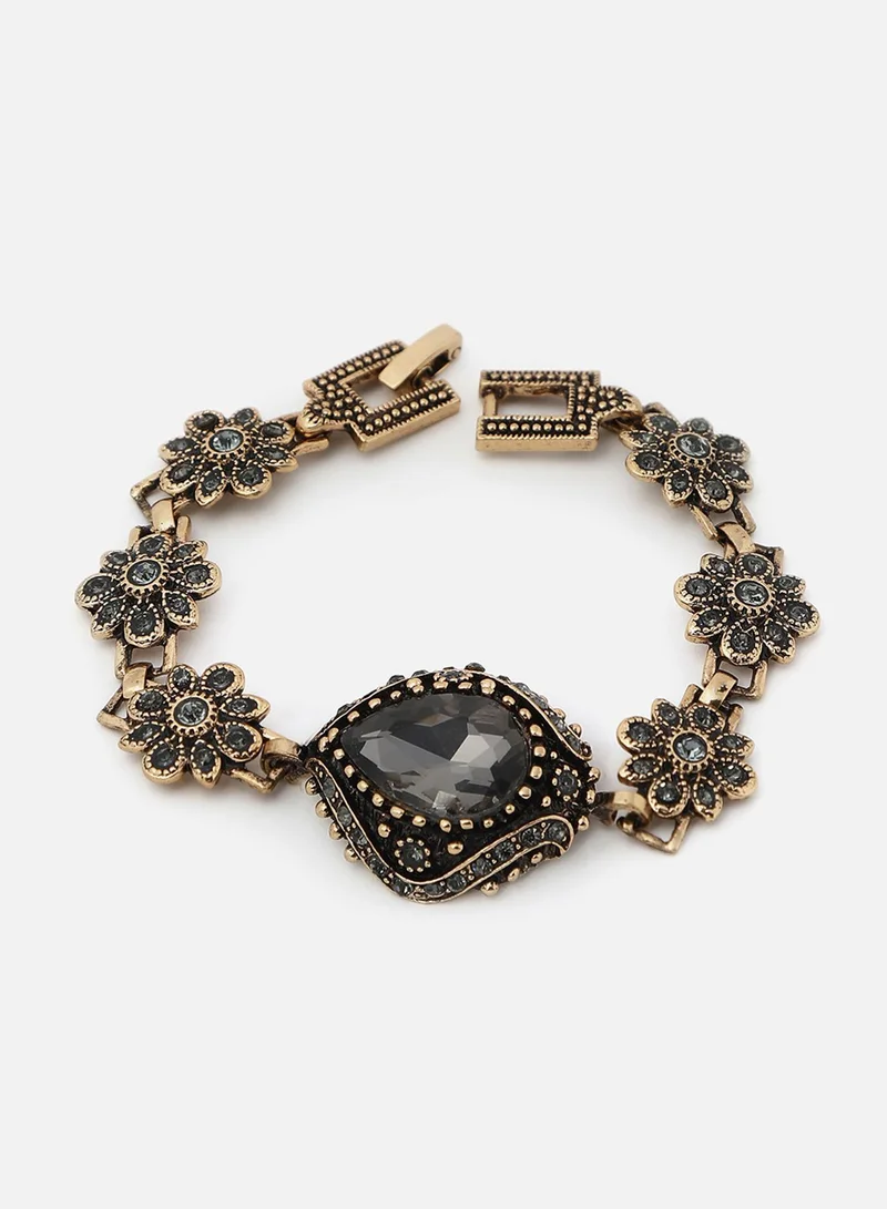 سوهي سوار حجر مصمم مطلي بالذهب