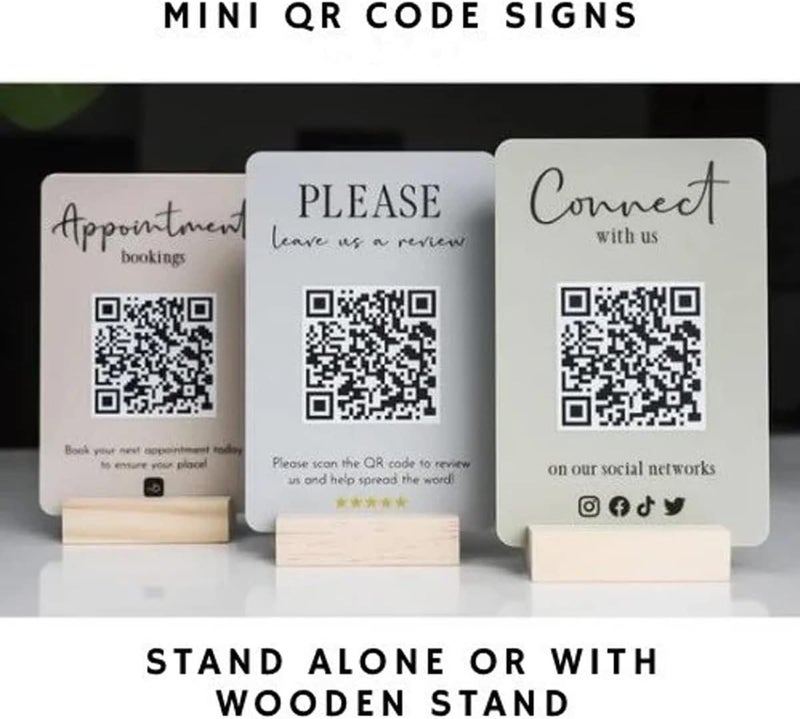 Desi Rang Acrylic Signage Holder With Wooden Base (4X6 In (A6), Straight/Slant Placing, 2 Side, Pack Of 3) Clear Display Table Sign Picture Frame Flyer Menu Stand Office Wedding Restaurant Hotel Home - Image 5
