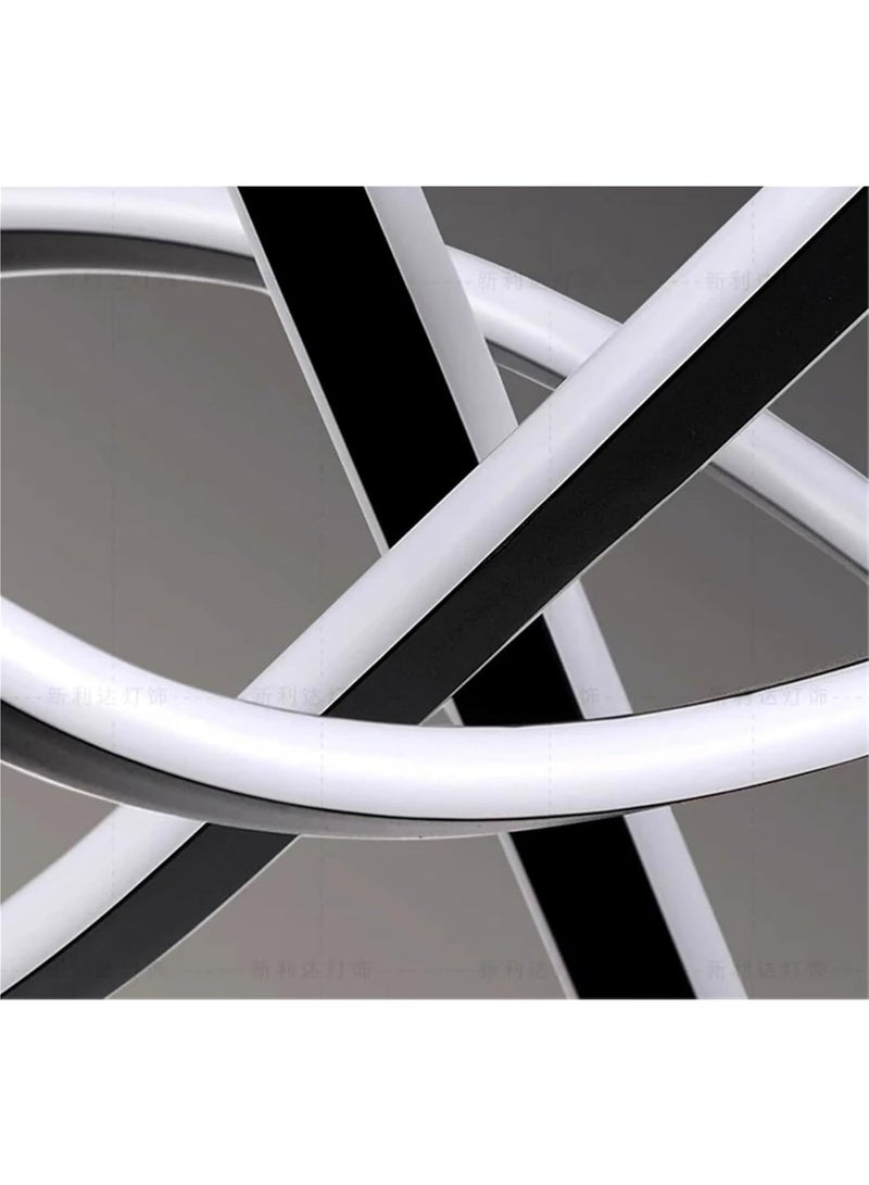 AFN Modern LED Pendant Ceiling Light with Artistic Curved Loop Design for Living Room Dining Area Bedroom, Energy Efficient Hanging Decorative Lighting Fixture for Contemporary Interiors - Image 5