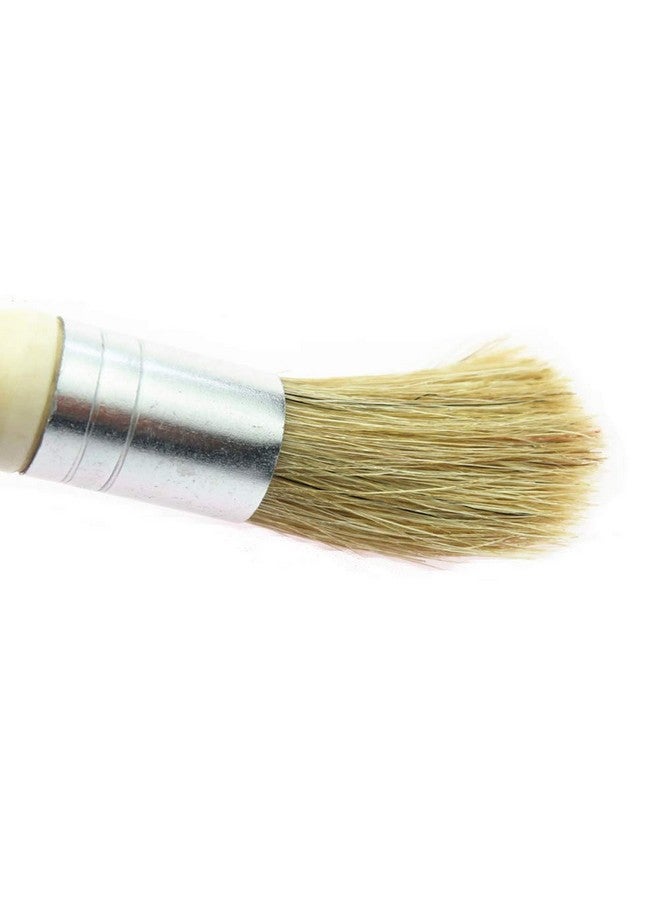 Vidillo Glue Brush set,3 Pack Professional Narural Wooden Round Glue Wax Brush for Paint Bookblinding Furniture,Super Wax Brush Chalk Paint for Little Project (3 Pack) - Image 3