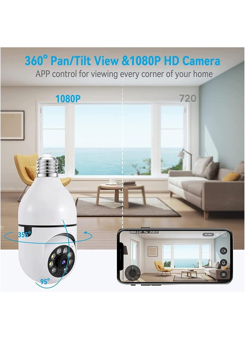 ELTRAZONE Wireless Security Camera - 1080P Wireless 360 Degree Floodlight Night Vision 5Ghz with Floodlight Human Motion Detection And Alarm - Image 4