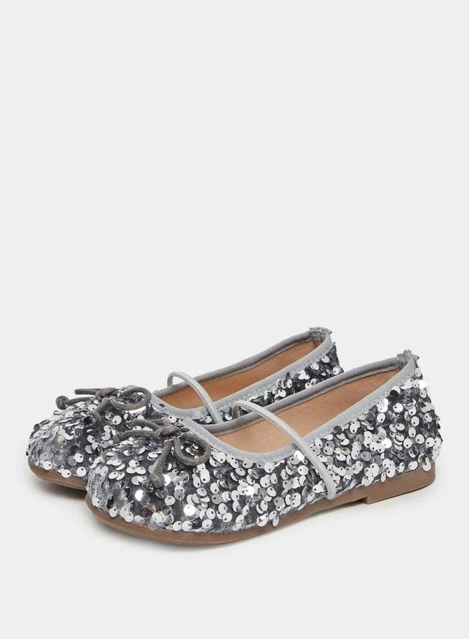 Styli Girls Sequin Flats Ballerina