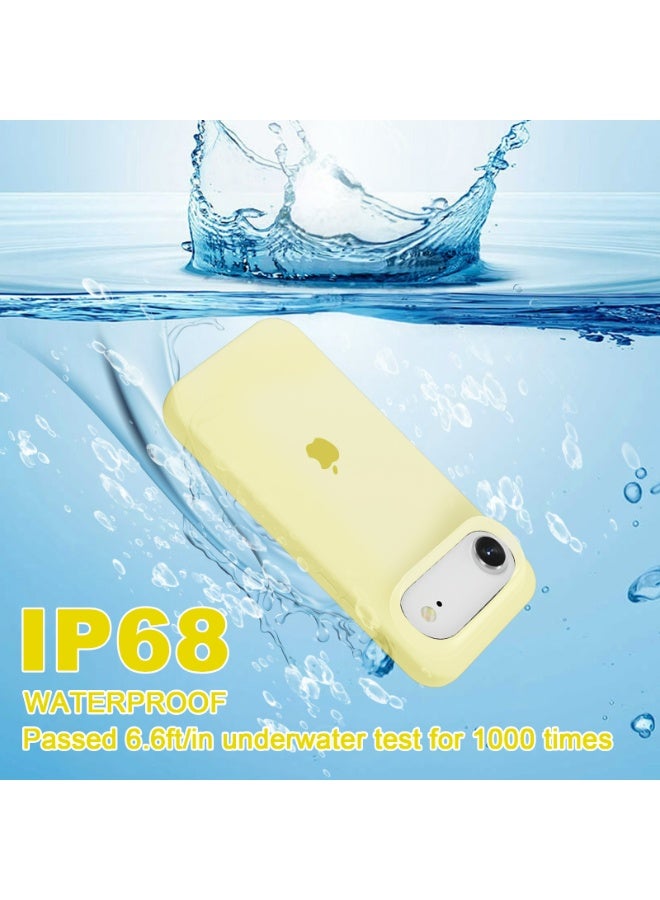 أوللاي حافظة واقية لهاتف iPhone 17 Air، مصنوعة من مادة السيليكون، مقاومة للصدمات مع حماية عدسة الكاميرا وتغطية زر التحكم، غطاء واقي للهاتف المحمول مضاد للصدمات، متوافق مع ملحقات MagSafe، لون أصفر - Image 5