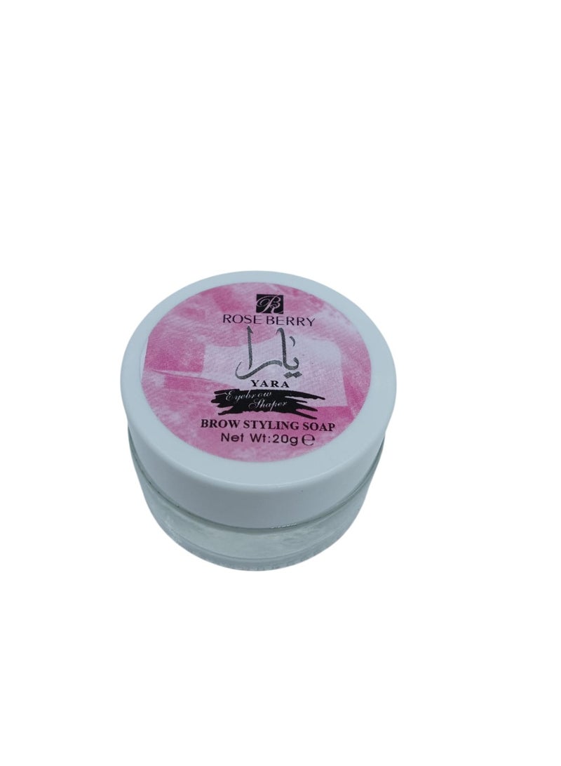 Rose Berry Eyebrow Shaper Brow Styling Soap with Aloe Extract – 20 g - Image 2