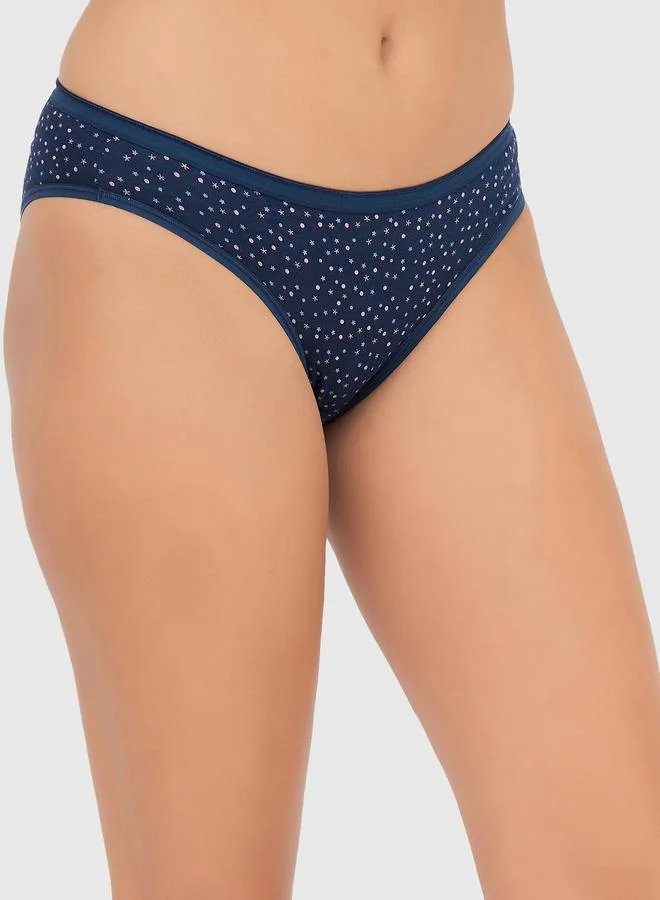 Clovia Clovia Pack of 3 - Printed Low Rise Bikini Briefs