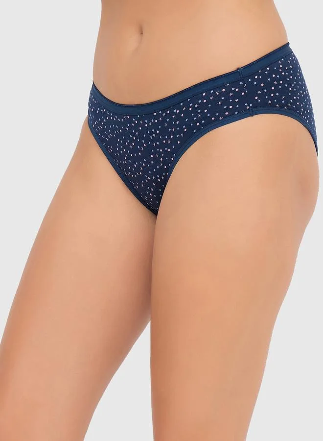 Clovia Clovia Pack of 3 - Printed Low Rise Bikini Briefs