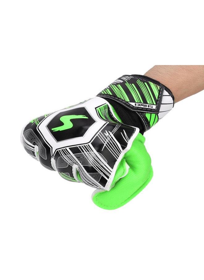 Thoraya Adult Children Professional Football Soccer Goalkeeper Goalie Thicken PU Gloves ProtectorGreen 9#  - Image 3