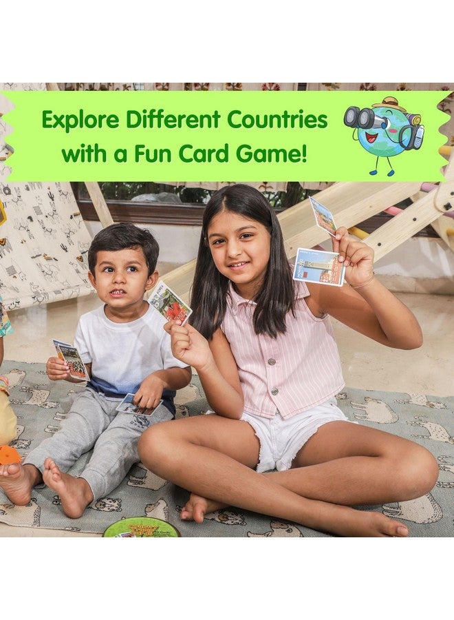 COCOMOCO KIDS CocoMoco Kids Birthday Return Gifts for Kids Bulk Pack of 3 Pcs Country Trump Cards Game Gifts Under 300 for Boys Girls Age 6-8 yrs 8-12 Years, Learn Flags, Geography Map Educational Learning Toys - Image 2