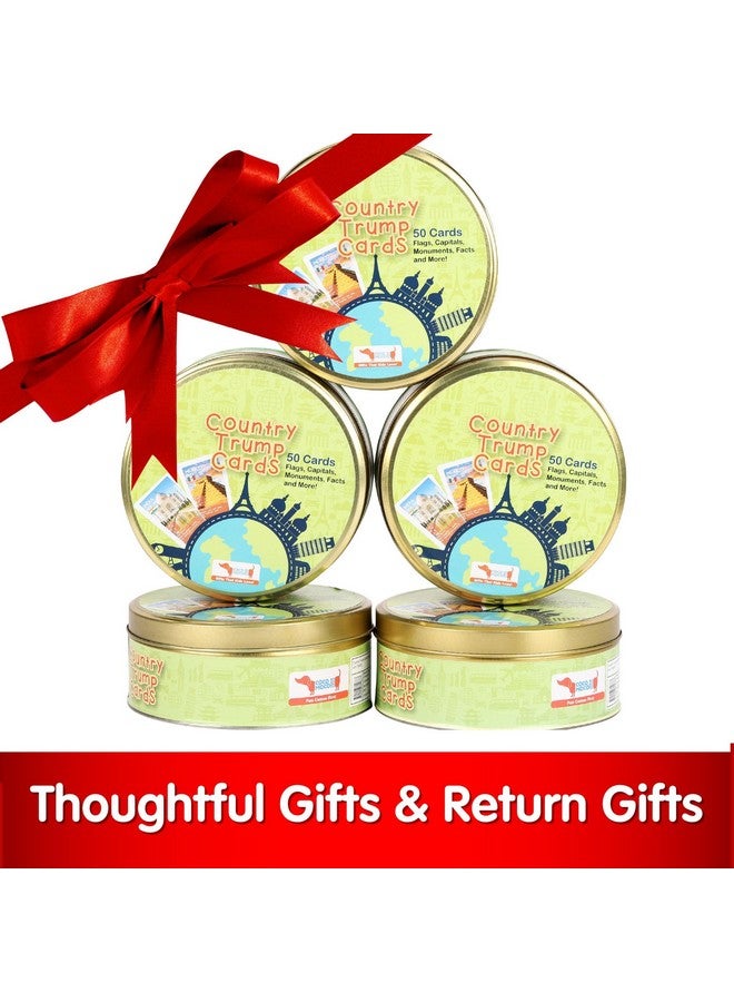 COCOMOCO KIDS CocoMoco Kids Birthday Return Gifts for Kids Bulk Pack of 3 Pcs Country Trump Cards Game Gifts Under 300 for Boys Girls Age 6-8 yrs 8-12 Years, Learn Flags, Geography Map Educational Learning Toys - Image 5