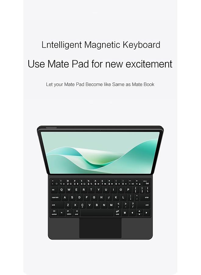 إيروريكس حافظة لوحة مفاتيح بلوتوث ذكية سحرية متوافقة مع جهاز Huawei Matepad 11.5 بوصة S 2024 مع لوحة مفاتيح RGB لجهاز Matepad 11.5 بوصة S اللوحي - Image 2