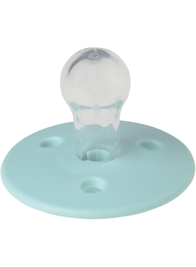 Mininor Round Pacifier Silicone 6M Cool Mint