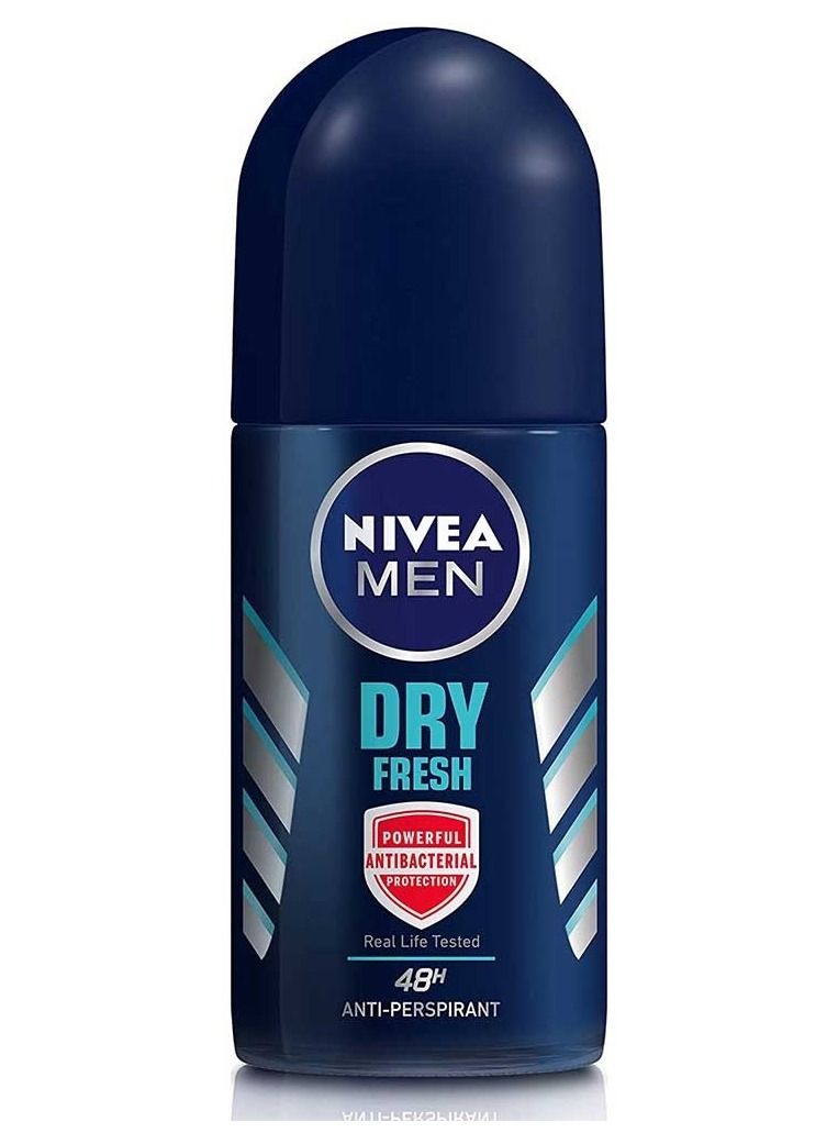 Nivea MEN Dry Fresh Roll On Antiperspirant for Men Antibacterial Protection Roll on 50ml