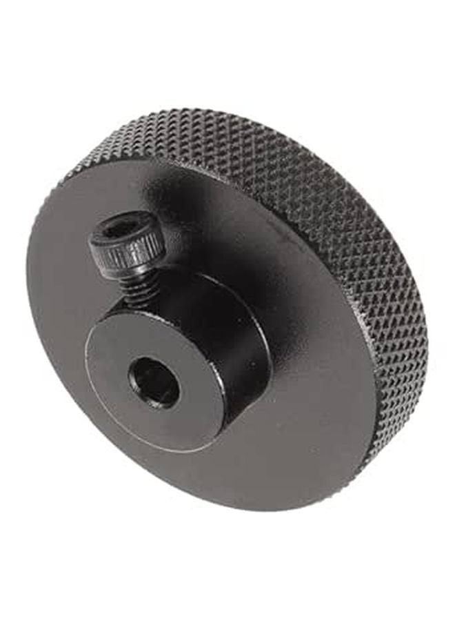 Precise 3D Printer Handwheel Black 42mm 5mm Bore For Stable Positioning Lightweight - Image 1