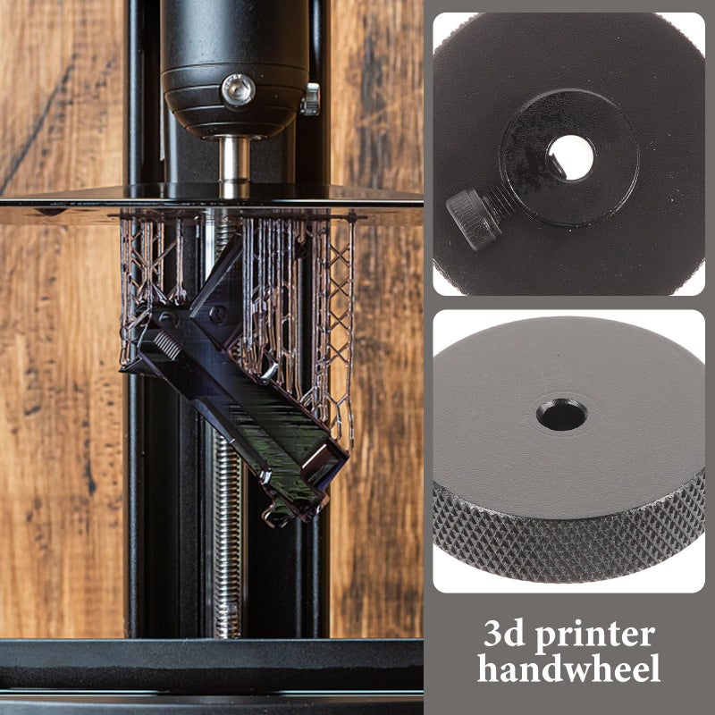 Precise 3D Printer Handwheel Black 42mm 5mm Bore For Stable Positioning Lightweight - Image 5
