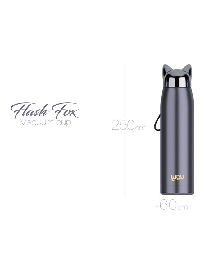 LuQu Cat Ears Stainless Steel Hot Vacuum Flask Black 320ml - Image 3