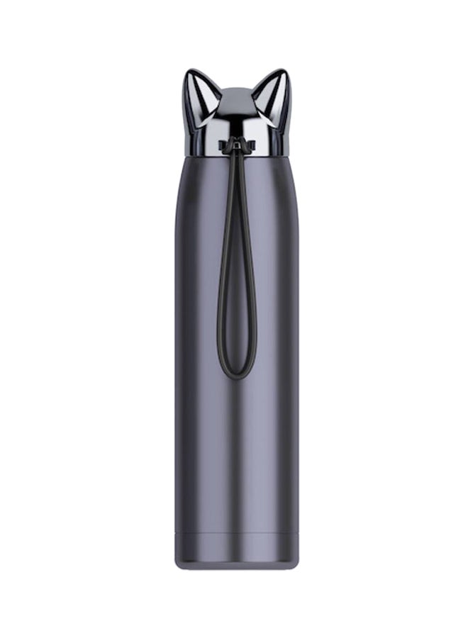 LuQu Cat Ears Stainless Steel Hot Vacuum Flask Black 320ml - Image 2