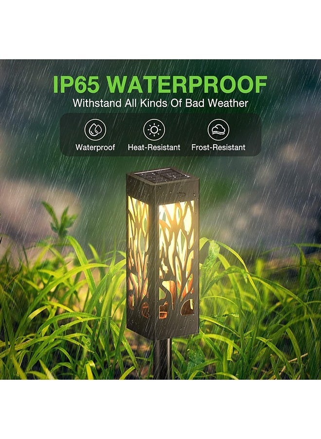 Arabest 6Pack Solar Pathway Lights Solar Garden Lights Auto On Off Solar Path Lights Landscape Lighting Waterproof Outdoor Solar Lights Decorative Prefer for Garden Patio Pathway(warm White)  - Image 5