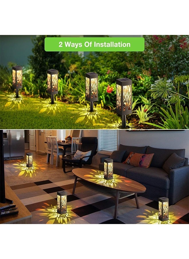 Arabest 6Pack Solar Pathway Lights Solar Garden Lights Auto On Off Solar Path Lights Landscape Lighting Waterproof Outdoor Solar Lights Decorative Prefer for Garden Patio Pathway(warm White)  - Image 4