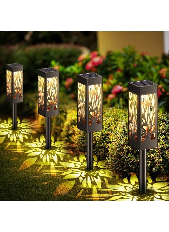 Arabest 6Pack Solar Pathway Lights Solar Garden Lights Auto On Off Solar Path Lights Landscape Lighting Waterproof Outdoor Solar Lights Decorative Prefer for Garden Patio Pathway(warm White)  - Image 1