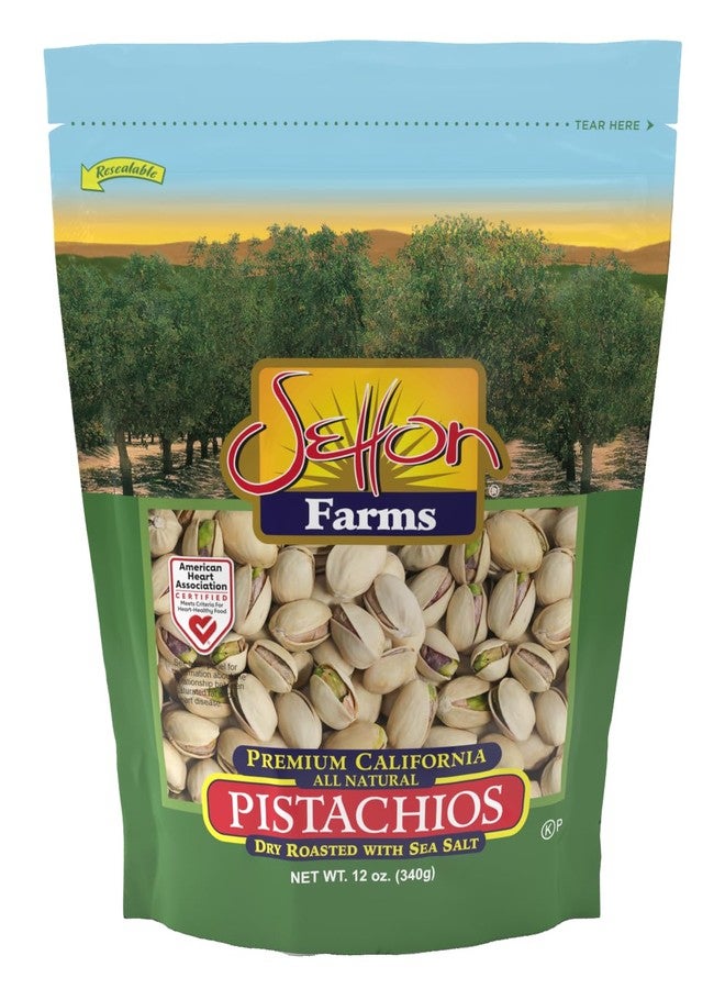 Setton Farms Premium Pistachios, Dry Roasted with Sea Salt, 12 Oz. Bag - Image 1