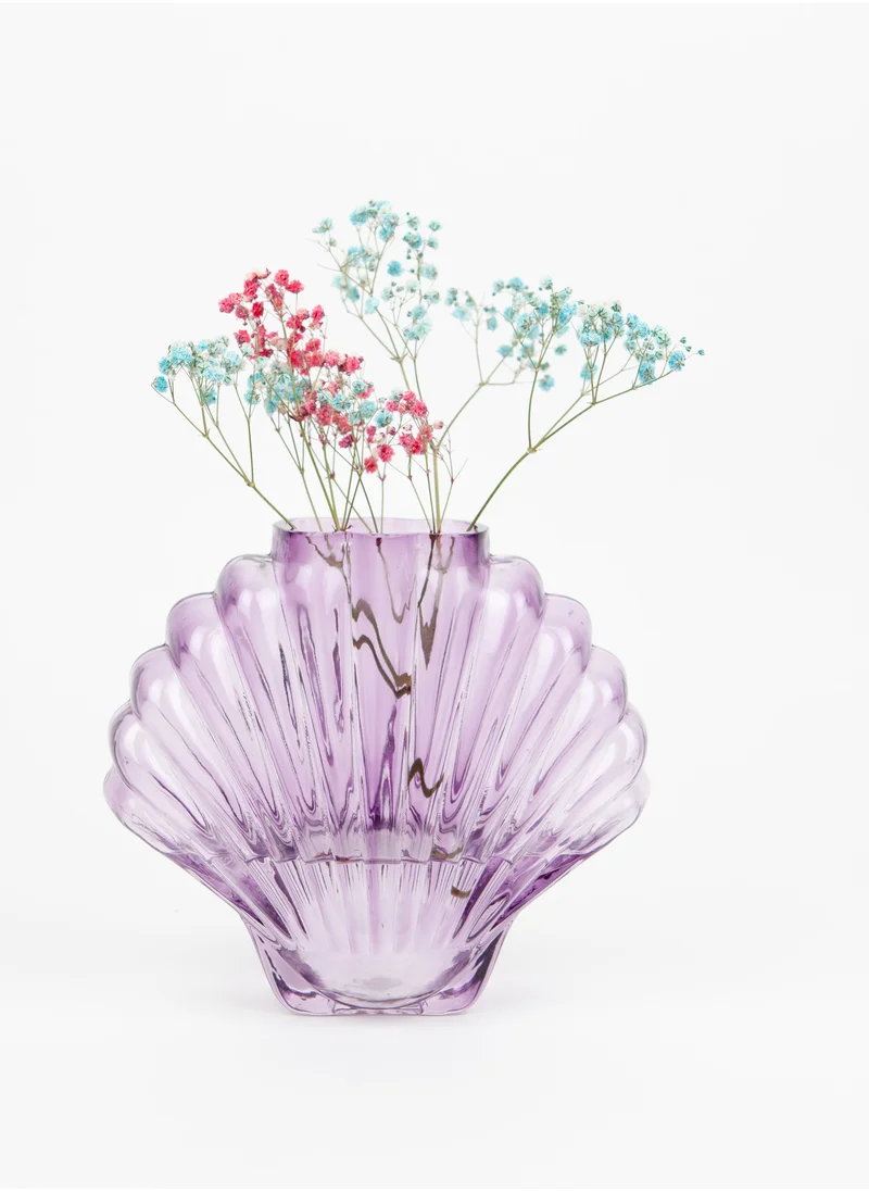 doiy Vase, Seashell, Pink